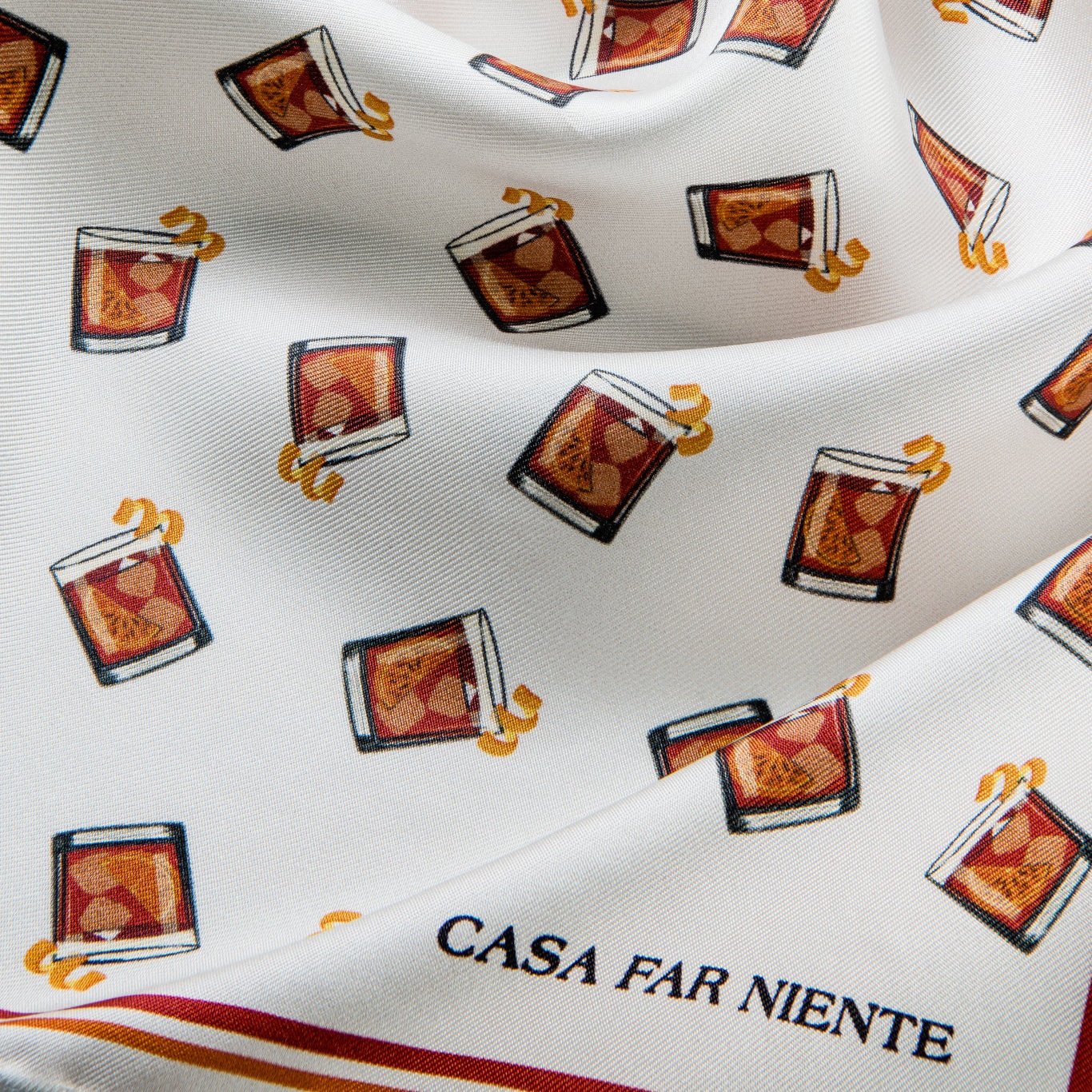 Negroni Nights Pocket Square