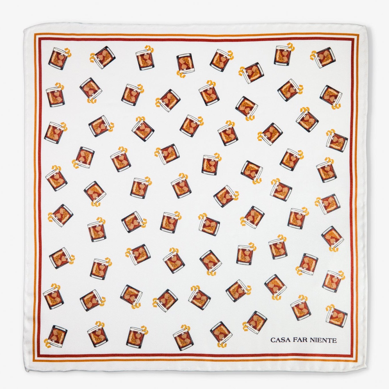 Negroni Nights Pocket Square