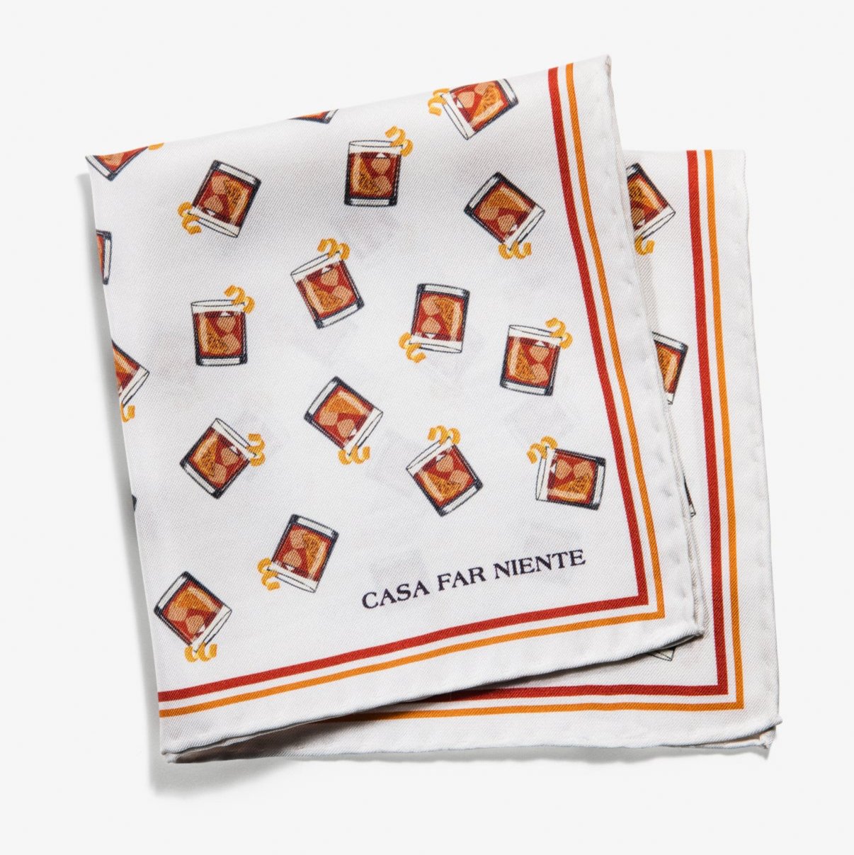 Negroni Nights Pocket Square