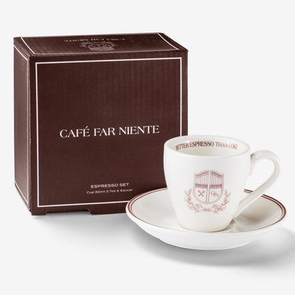 CFN Burgundy Espresso Set