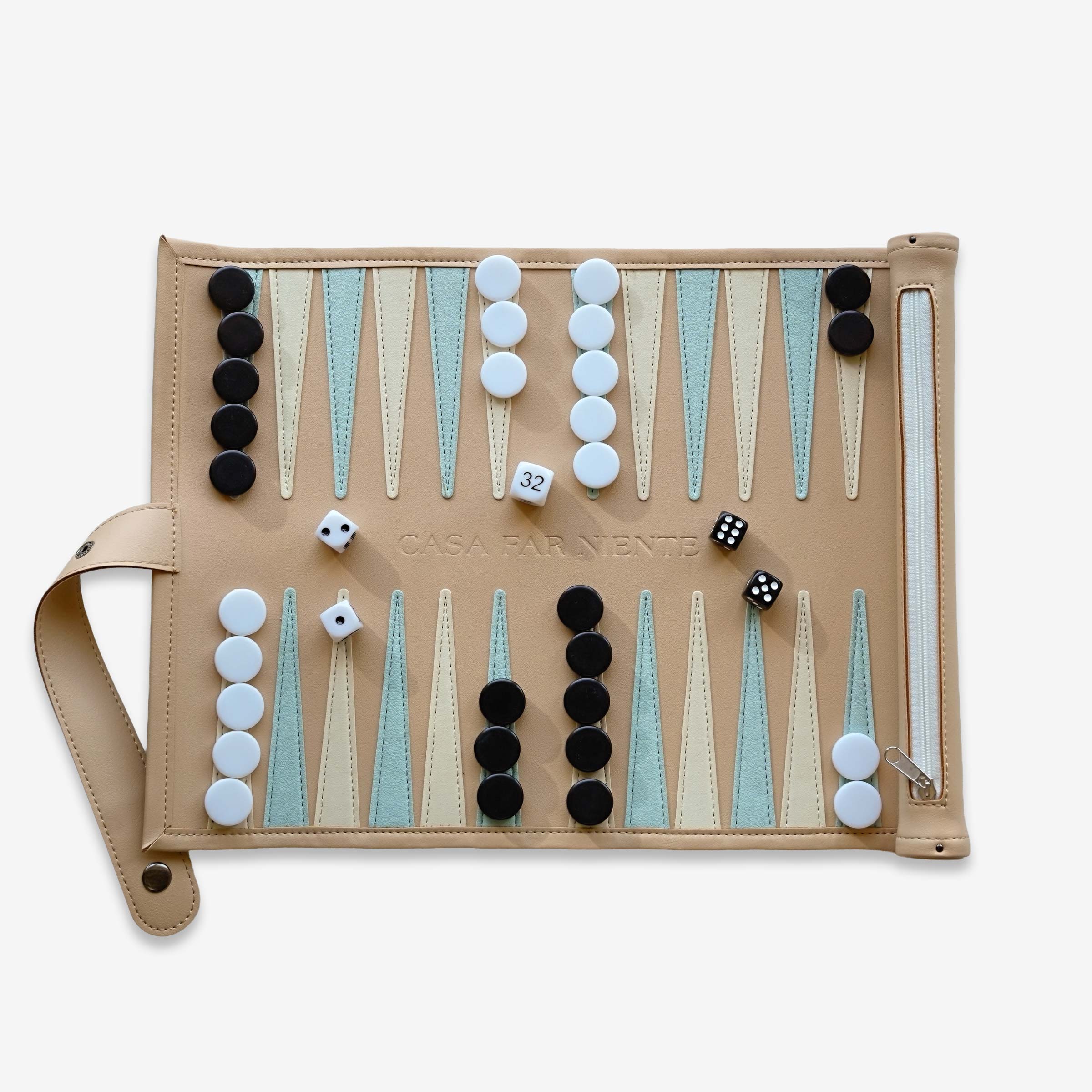 Casa Far Niente Backgammon Travel Roll