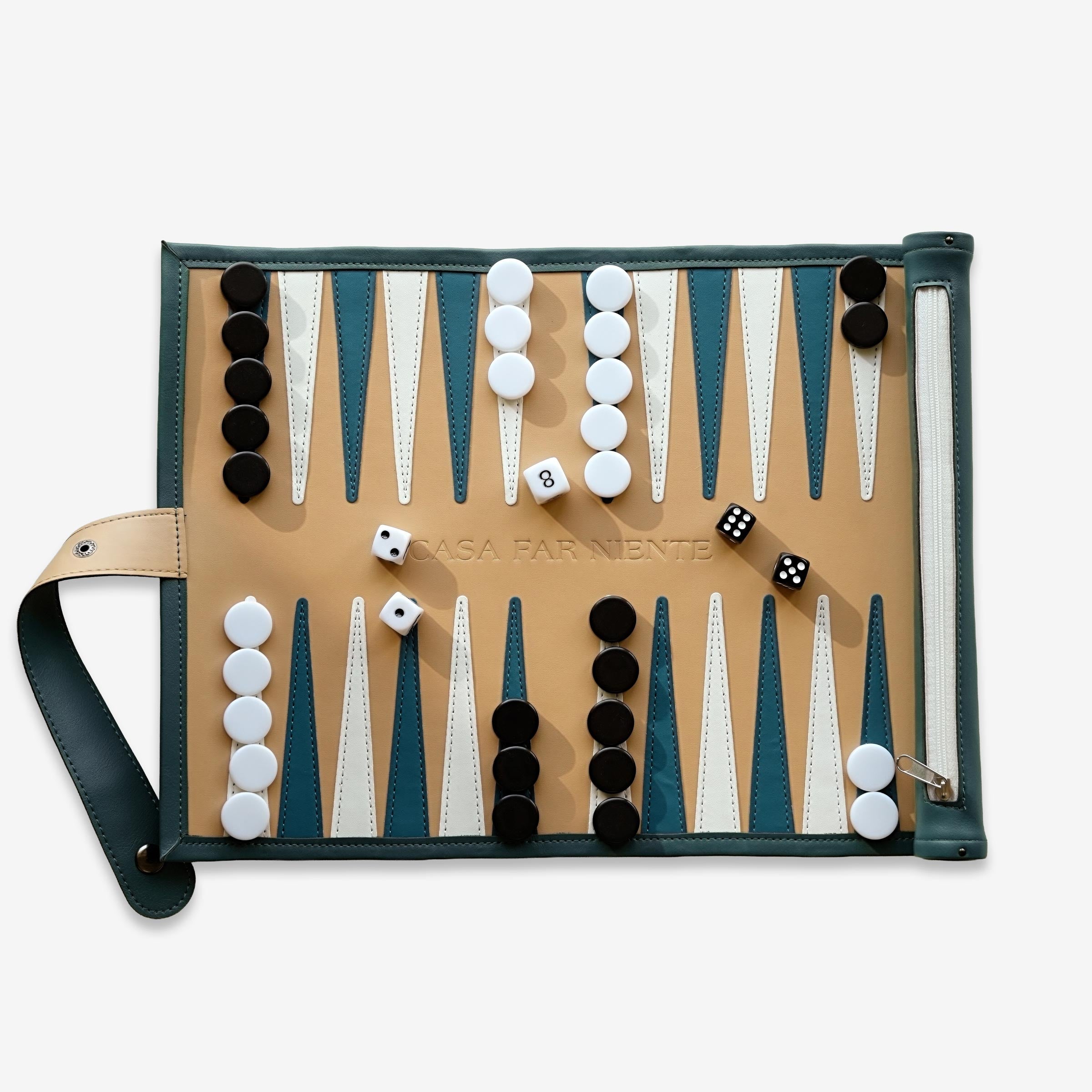 Casa Far Niente Backgammon Travel Roll